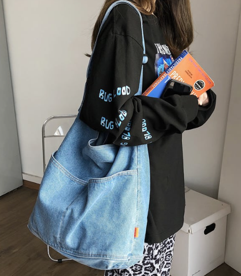 Denim Hobo Bag I Shoulder Bag I Tote Bag