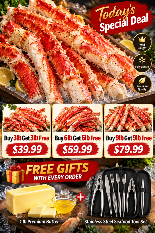 🦀 Restaurant-Quality King Crab Legs At Home — Limited Time Buy More Get More FREE Deal